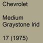 Preview: Chevrolet, Medium Graystone Irid, 17 (1975).